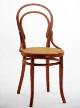 Sedia Thonet, "Chair no. 14" ("Konsumstuhl Nr. 14") del 1859.