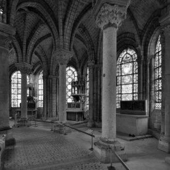 Basilique of Saint-Denis, the ambulatory of Abbot Suger's choir, 1140-1144.