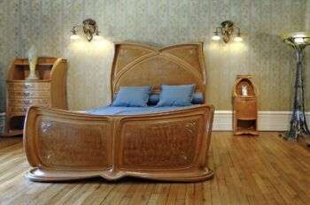 Bedroom furniture designed specifically for the Villa Majorelle.