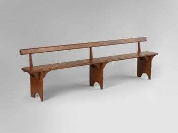 Bench, United Society of Believers in Christ’s Second Appearing (“Shakers”), Mount Lebanon, New York (American, active ca. 1750–present), Pine, American, Shaker 