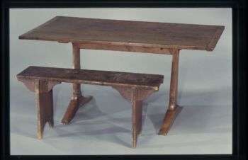 Dining Table, United Society of Believers in Christ’s Second Appearing (“Shakers”), Mount Lebanon, New York (American, active ca. 1750–present), Maple, ash, American, Shaker. 