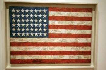 Jasper Johns' Flag, 1958.