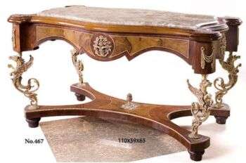 French Louis XV Régence style ormolu griffin coffee table.