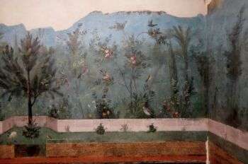 Fresco do triclínio da villa de Lívia, esposa do imperador Augusto