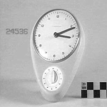 Max Bill-  kitchen clock with timer, 1951.