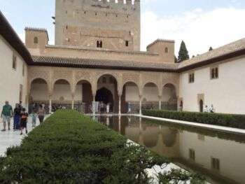 Nasrid Palaces - The Alhambra - Granada - Comares Palace - Court of the Myrtles - Chamber of the Ambassadors