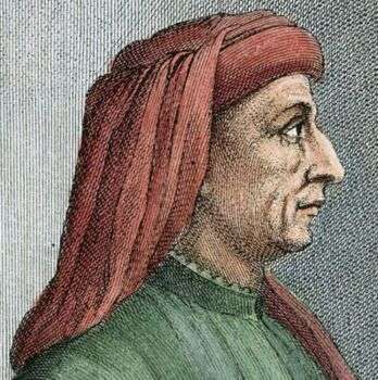 Drawn portrait of Brunelleschi.