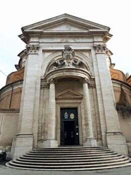 Sant'Andrea al Quirinale Church (1658-1671) in Rome by Gian Lorenzo Bernini (Naples 1598-Rome 1680).