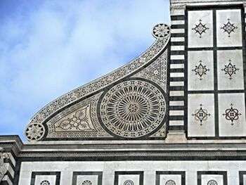Santa Maria Novella Church (Detail, after 1458) by Leon Battista Alberti.