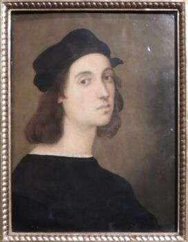 Self-portrait, Raphael, 1504-1506-in Pushkin Museum.