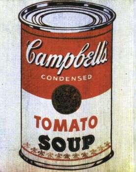 Soup Can (1962, Leo Castelli Gallery, New York), by Andy Warhol.