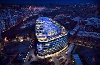 The Co-Op Group offices in Manchester, England. This is one of the most sustainable buildings in the world.