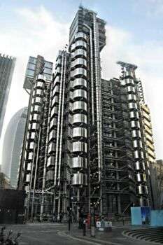 The Lloyd's building in London, by Richard Rogers.