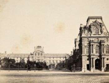 Tuileries Palace, Paris, France. Photograph by Achille Quinet, ca. 1860. 