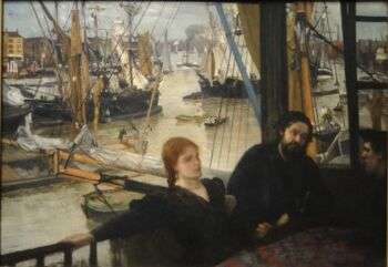Wapping on Thames by James McNeill Whistler, 1860-1864, oil on canvas - National Gallery of Art, Washington