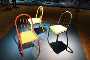 UAM Une Aventure Moderne - Paris: A photo of three kitchen chairs. 