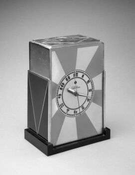Modernique Table Clock, 1928-1932, by Paul Theodore Frankl.